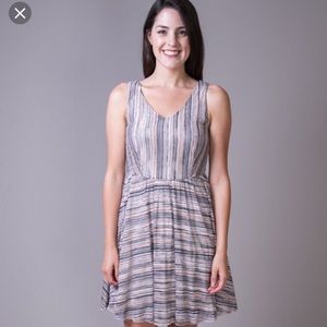 Modcloth Mystree Soft Striped Dress, M.